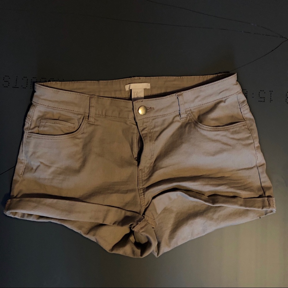 Army Green Jean Shorts